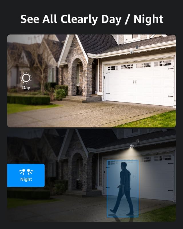 ANNKE 6Pack 4MP Solar Security Cameras Wireless Outdoor, 360° Pan & Tilt WiFi Security Camera with Color Night Vision, Easy to Install, PIR Alarm, 2-Way Audio Up to 256G Storage, Alexa Supported