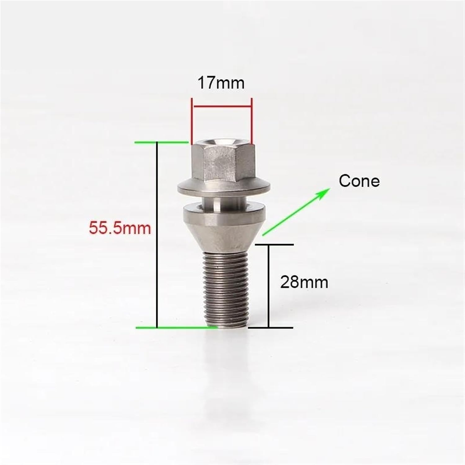 Wheel Stud for Maserati Car Wheel Bolts Nuts Studs 20 Pcs Wheel Bolts M14x1.5 28mm Wheel Cover Hub Nut Bolt Covers