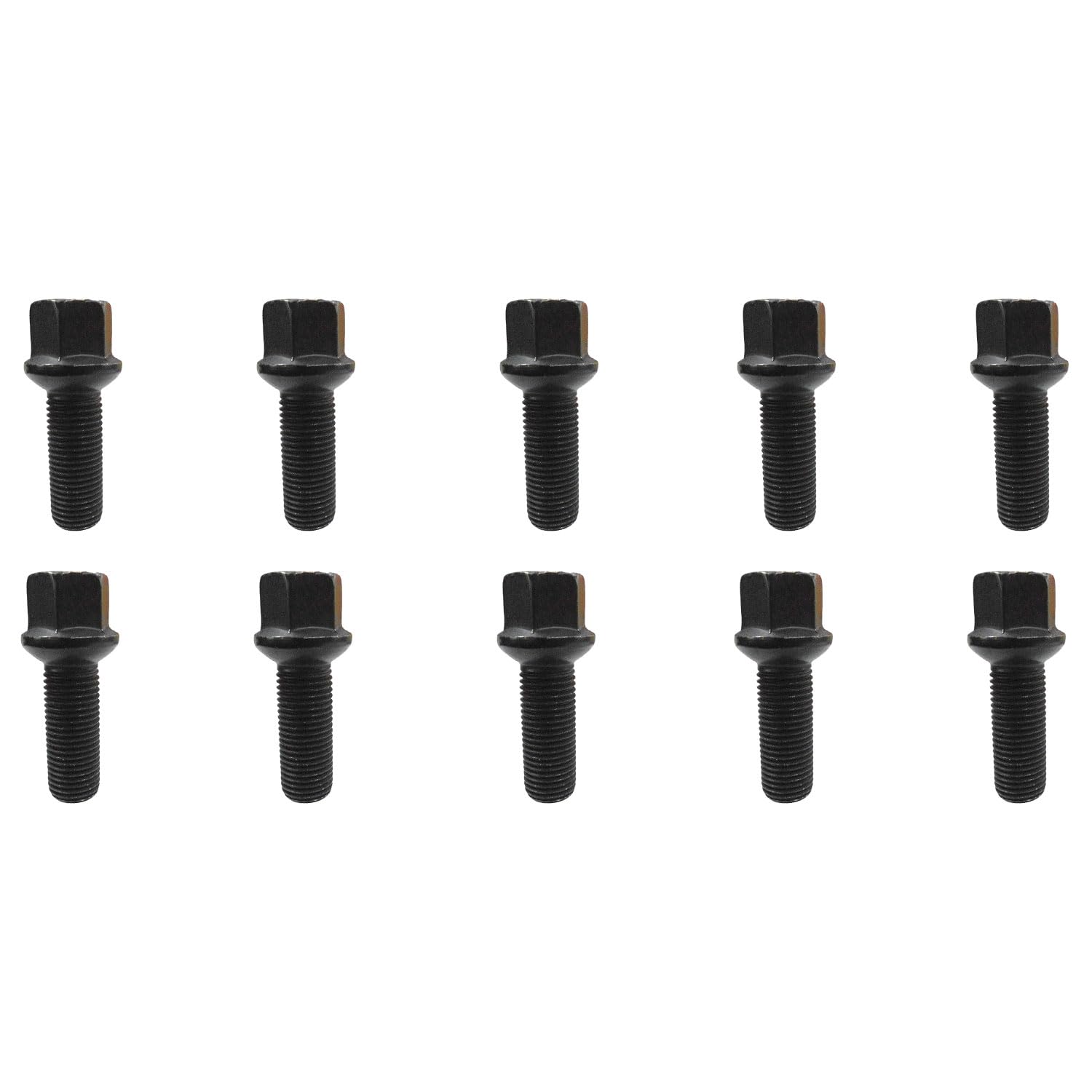 10x Wheel Bolts M14x1,5 Ball seat R14 55mm | HEX 17mm Compatible with Mercedes-Benz A 176 A 177 B 242 B 246 B 247 C 204