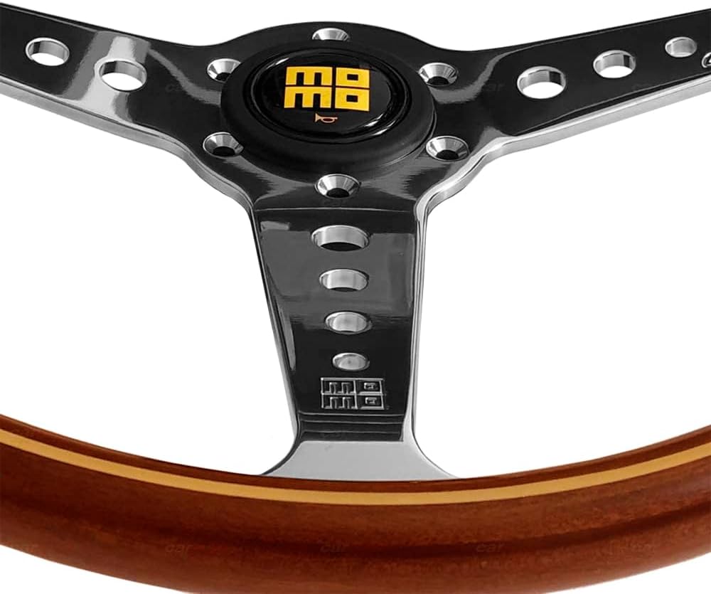 MOMO Motorsport California Heritage Steering Wheel Mahogany Wood, 360mm/14.2 inches - CAL36WD0P