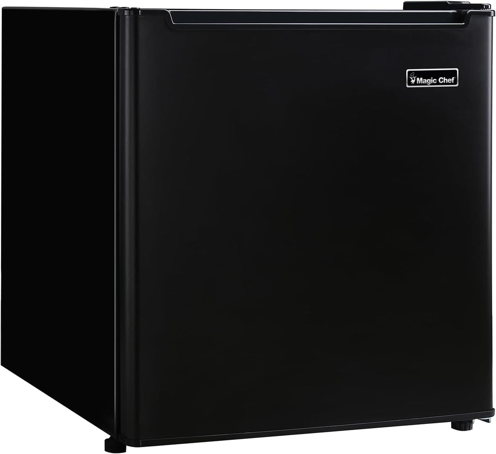 Magic Chef 1.7-cu. ft. Mini Fridge in Black, Small Compact All Refrigerator with No Freezer for Bedroom, Apartment, Dorm Room, Office