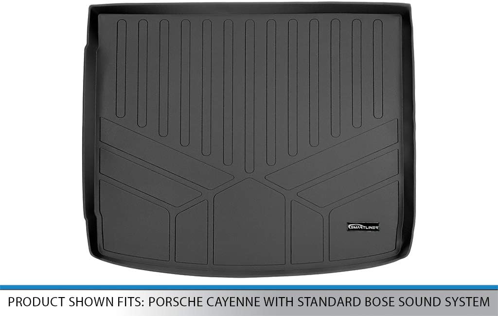 SMARTLINER All Weather Custom Cargo Trunk Liner Floor Mat for 2011-2018 Porsche Cayenne