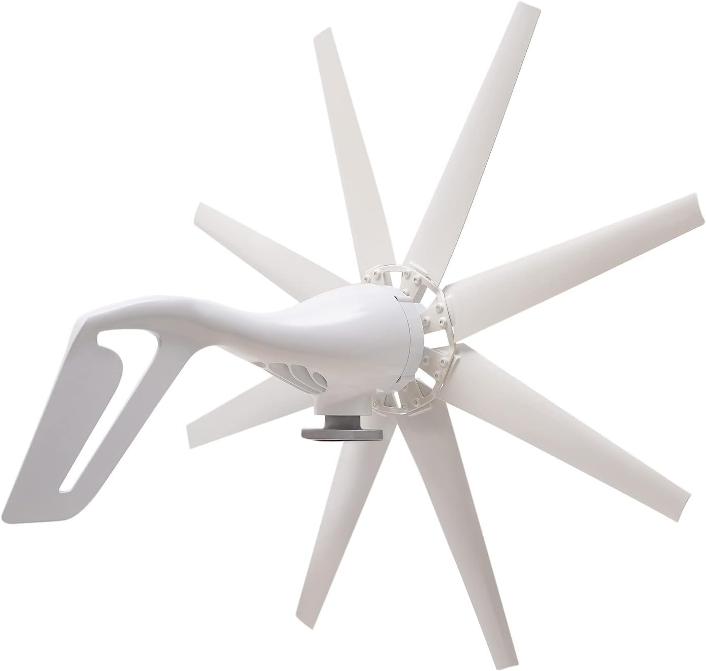 Wind Turbine Generator Kit 12V 600W Wind Power Generator Kit with 8 Blades for Marine RV Home Windmill Generator System Vertical Axis Wind Turbines Motor with MPPT Controller