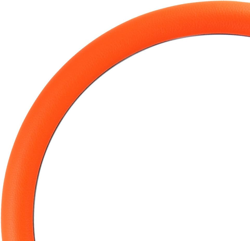Flame Steering Wheel 5-bolt 14 Inch Aluminum with Orange Wrap and Horn