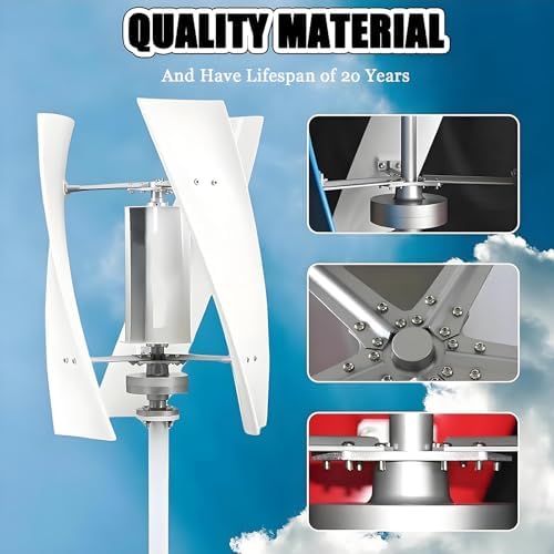 20000W Vertical Wind Turbine Generator Kit - 220V Wind Power for Marine, RV, Home - Ideal for Hybrid Solar-Wind Systems and Off-Grid Applications