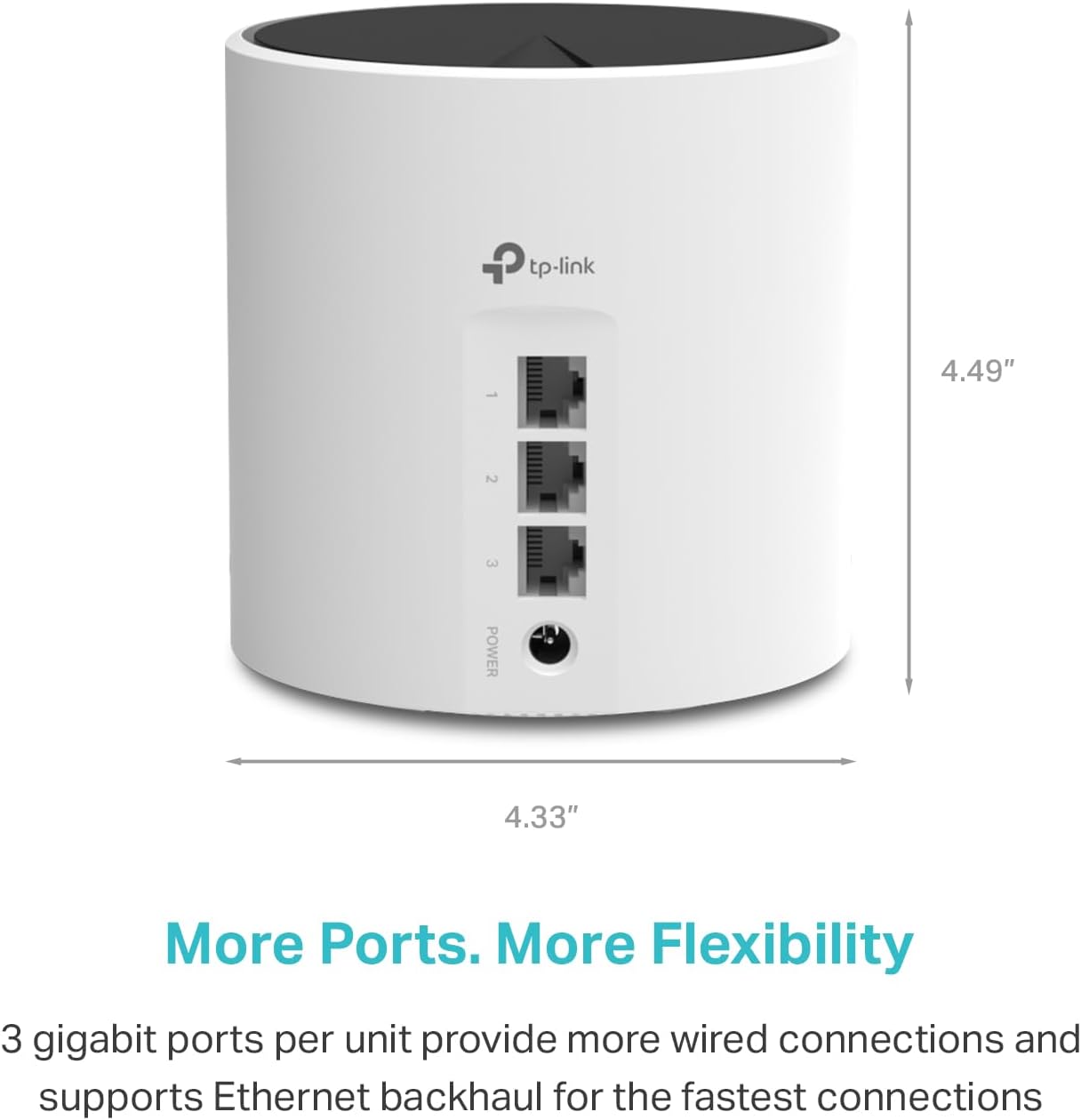 TP-Link Deco X55 AX3000 WiFi 6 Mesh System - Covers up to 4500 Sq.Ft, Replaces Wireless Router and Extender, 3 Gigabit Ports per Unit, Supports Ethernet Backhaul, Deco X55(2-Pack)
