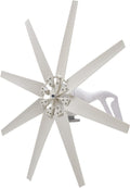 Wind Turbine Generator Kit 12V 600W Wind Power Generator Kit with 8 Blades for Marine RV Home Windmill Generator System Vertical Axis Wind Turbines Motor with MPPT Controller