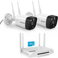 (2026 New) 5MP Wireless Security Camera System, 2-Cam WiFi Home Security System with Built-in 64GB TF Card, 2.4/5.8GHz Dual Band, Dual Antennas 55% Longer Range, 130° Wide Angle, IP66