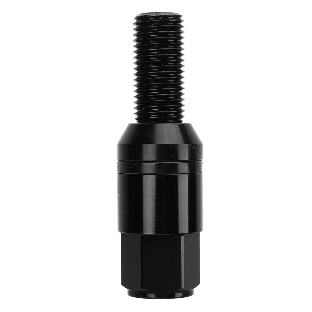 Brilluxa Wheel Bolts, 20PCS M14x1.5 Cone Seat Taper Lug Nuts Black, Universal Car Wheel Bolt Set Auto Tire Fastener Kit for Vehicle Wheel Installation
