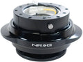 NRG Innovations NRG-SRK-220BK GEN 2.2 Steering Wheel Quick Release Adapter, 6-Hole & 6x70 and 6x74mm Bolt Patterns Black Body/Shinny Black Oval Ring