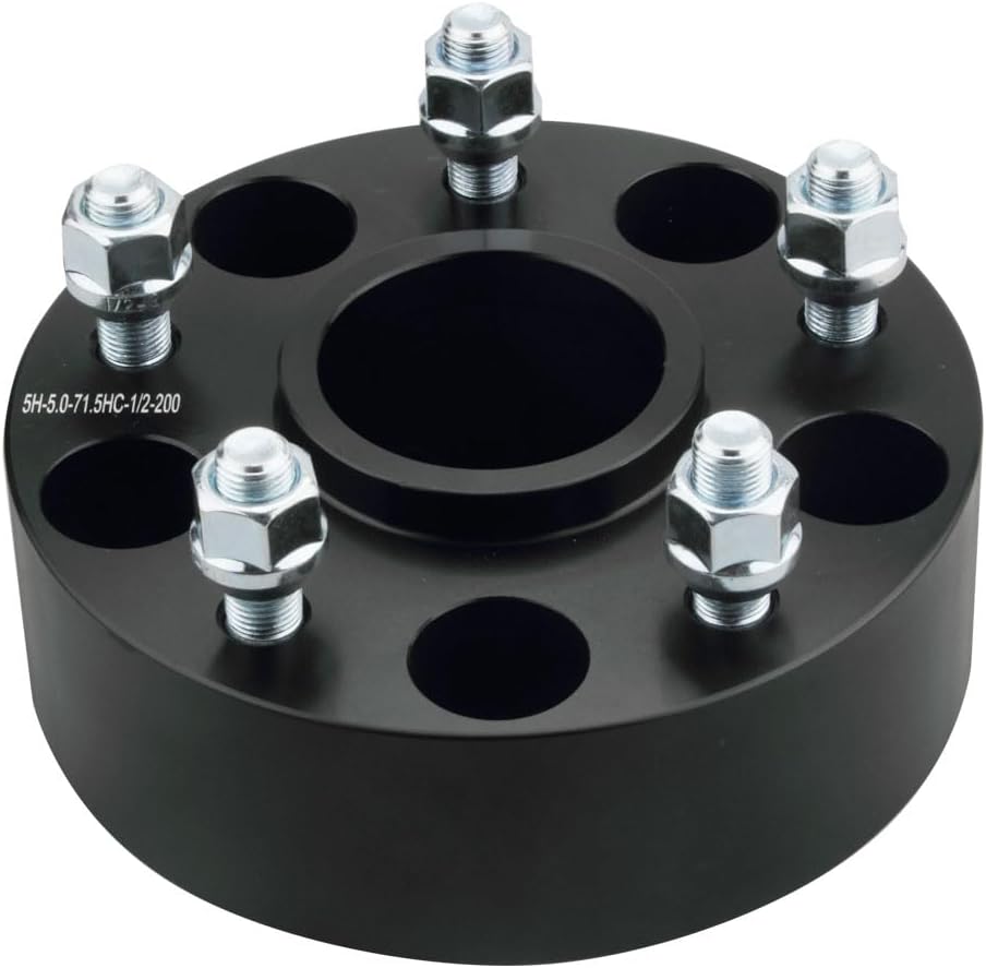 4PC Hubcentric 5x120 Wheel Spacers 2 Inch 14x1.5 Studs 66.9 Bore Compatible with Chevy Cadi-llac 5 Lug 10-22 Camaro | 20-22 Corvette | 14-20 Impala | 13-16 Malibu | 10-17 Equinox |CTS XTS