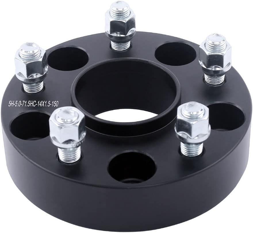 4PC Hubcentric 5x120 Wheel Spacers 1.5 Inch 14x1.5 Studs 66.9 Bore Compatible with Chevy Cadi-llac 5 Lug 10-24 Camaro | 20-24 Corvette | 14-20 Impala | 13-16 Malibu | 10-17 Equinox |CTS XTS