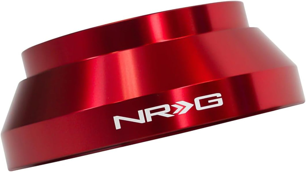 NRG Innovations Racing Style Steering Wheel Short Hub, Lockable Aluminum Steering Shaft, 6x70mm Bolt Pattern Quick Release Adapter, Compatible For 03-14 Chevy/Cadillac/Pontiac, Red, NRG-SRK-177H-RD