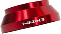 NRG Innovations Racing Style Steering Wheel Short Hub, Lockable Aluminum Steering Shaft, 6x70mm Bolt Pattern Quick Release Adapter, Compatible For 03-14 Chevy/Cadillac/Pontiac, Red, NRG-SRK-177H-RD