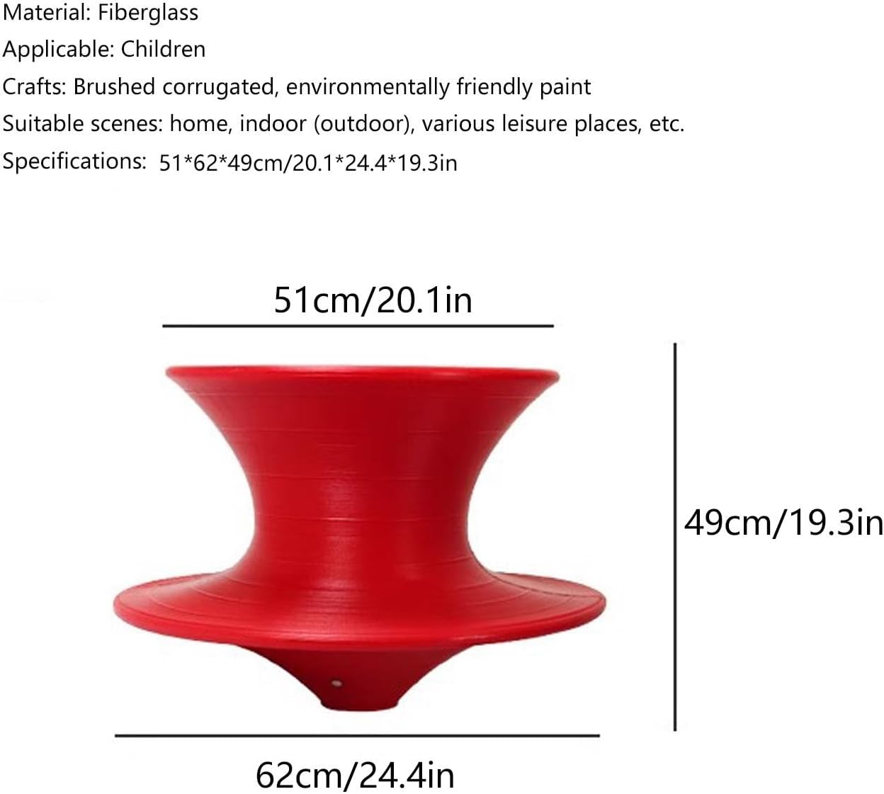 Rotating Gyro Spun Chair,360° Swivel Gyro Chair,Outdoor Indoor Gyro Swivel Chair,for Sense Training, for Kid Spinning,for Camping/Backyard & Bedroom.(Yellow)