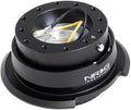 NRG Innovations NRG-SRK-280BK-CG GEN 2.8 Steering Wheel Quick Release Adapter, 6-Hole & 6x70 and 6x74mm Bolt Patterns Black/Chrome Gold Ring