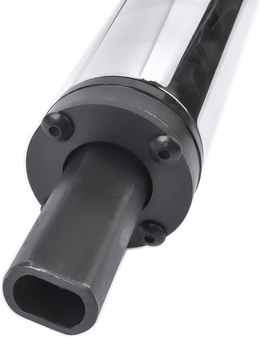 30' Chrome Tilt Street Rod Floor Shift Steering Column w/Wheel Adapter No Key Without Ignition Switch 9 Bolt Stainless Steel