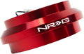NRG Innovations Racing Style Steering Wheel Short Hub, Lockable Aluminum Steering Shaft, 6x70mm Bolt Pattern Quick Release Adapter Unit, Compatible For 86-99 Honda/Acura, Red, NRG-SRK-190H-RD