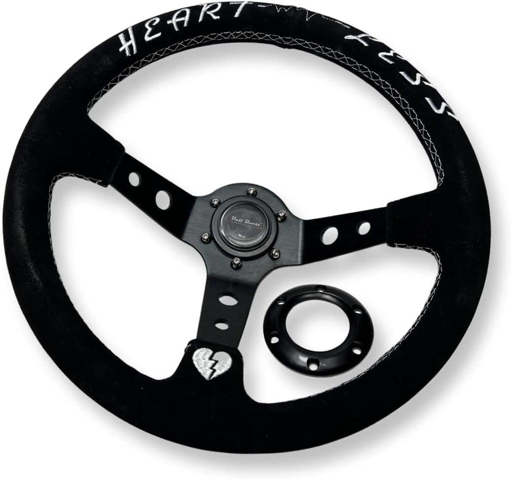 6-Bolt Racing Steering Wheel + Hub Adapter Boss Kit for Honda Civic, Del Sol, Integra