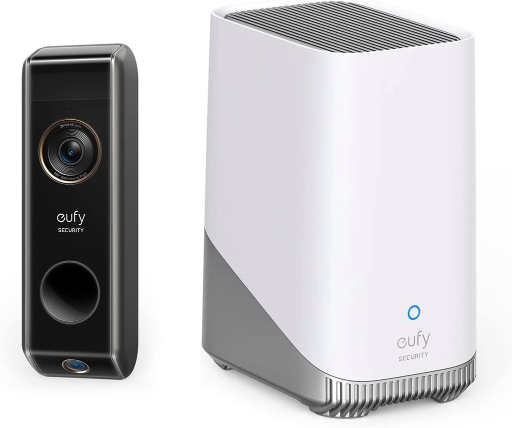 eufy Security Video Doorbell S330, Battery-Powered, Dual Camera, 2K with HDR, Dual Motion Detection, Add-on S380 HomeBase (HomeBase 3) Local Expandable Storage up to 16TB