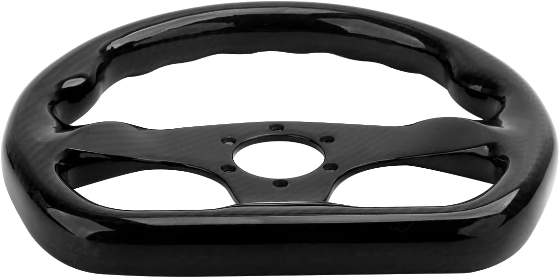 Carbon Fiber Racing Steering Wheel Flat Bottom 320mm Diameter Bolt