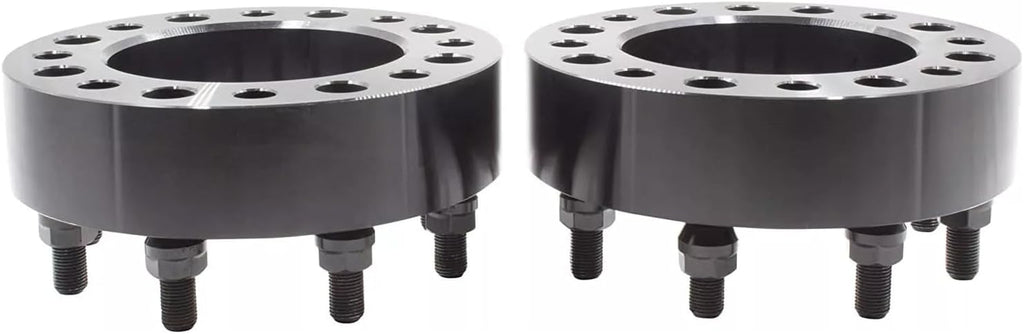 2PCS 8x6.5 to 8x180 Wheel Adapters, 2 inch 8x165mm to 8x180 Wheel Spacer Adapters 116.7mm Hub Centra Bore with M14x1.5 Thread Pitch for 1999-2010 Silverado Sierra 2500 3500 HD, 2014-2023 Ram 2500 3500