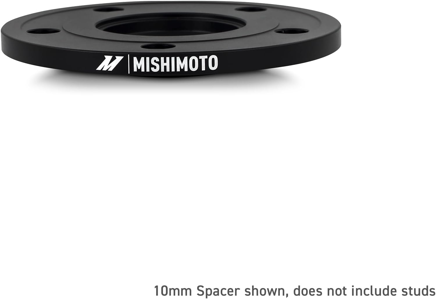 Mishimoto Wheel Spacers 5x120, 64.1mm Center Bore, M14 X 1.5, 10mm Thick, Black