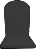 RSH Décor Foam Adirondack Chair Cushion 48' x 20' x 2' - Outdoor Adirondack Pillow, Patio Chair Cushion, Patio Furniture Cushions - Water & Fade Resistant - Canvas Black - Made in USA
