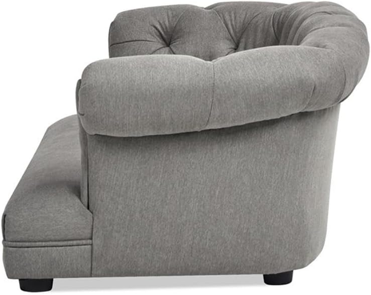 Pemberly Row 36.5' Chesterfield Dog Sofa Bed Medium Uptown Gray