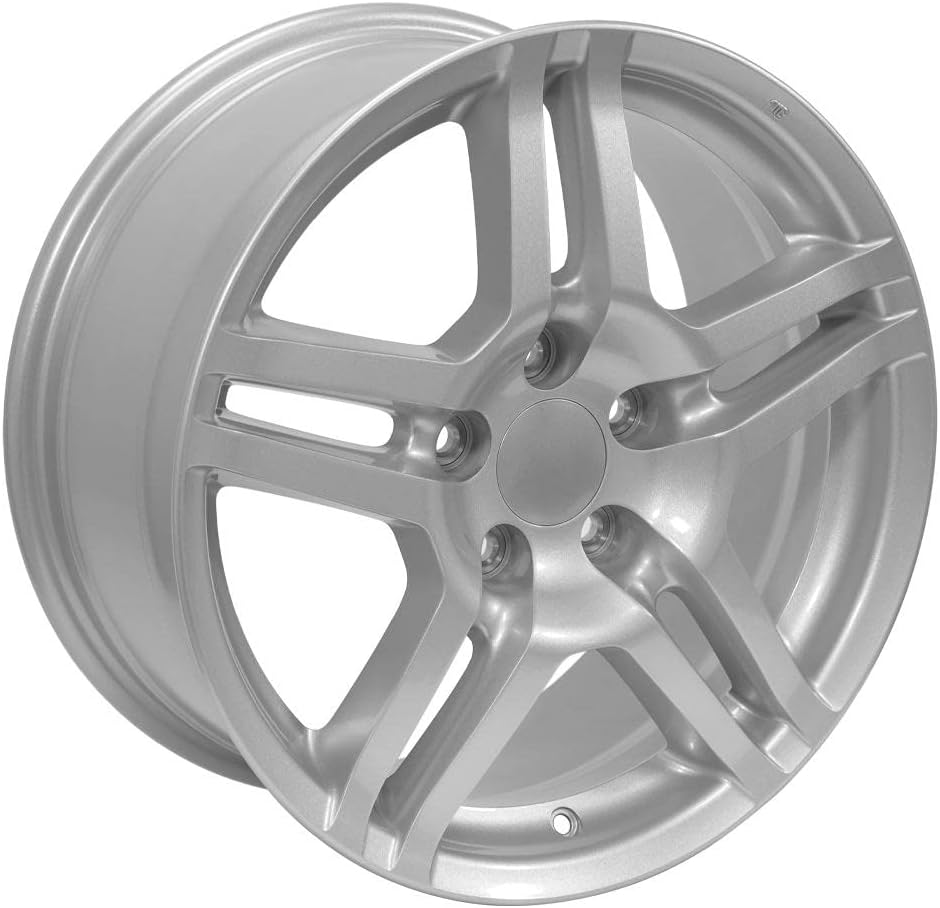 OE Wheels AC04 17 Inch Rim Fits TL Style 5x114.3 17x8 Gloss Silver - Hollander 71762 (1)