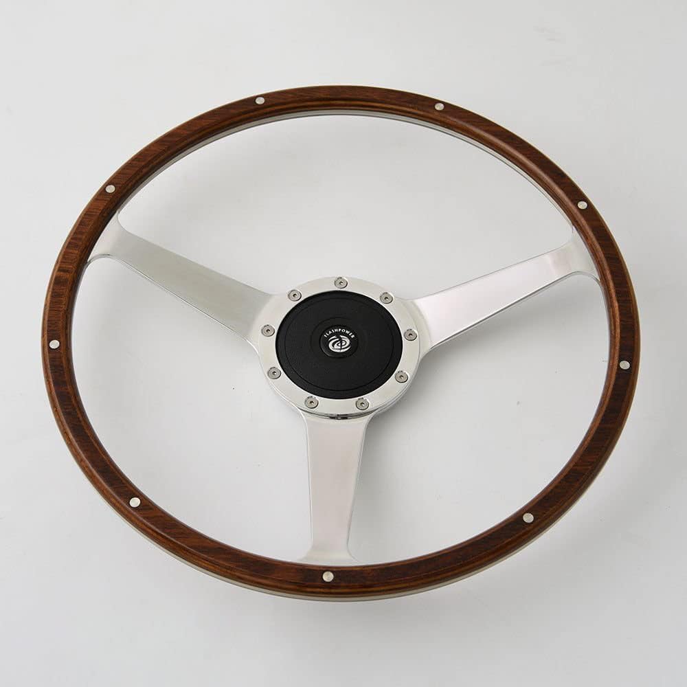 15'' Classic Riveted wood steering wheel Restoration Austin Healey,3000, Sprite
