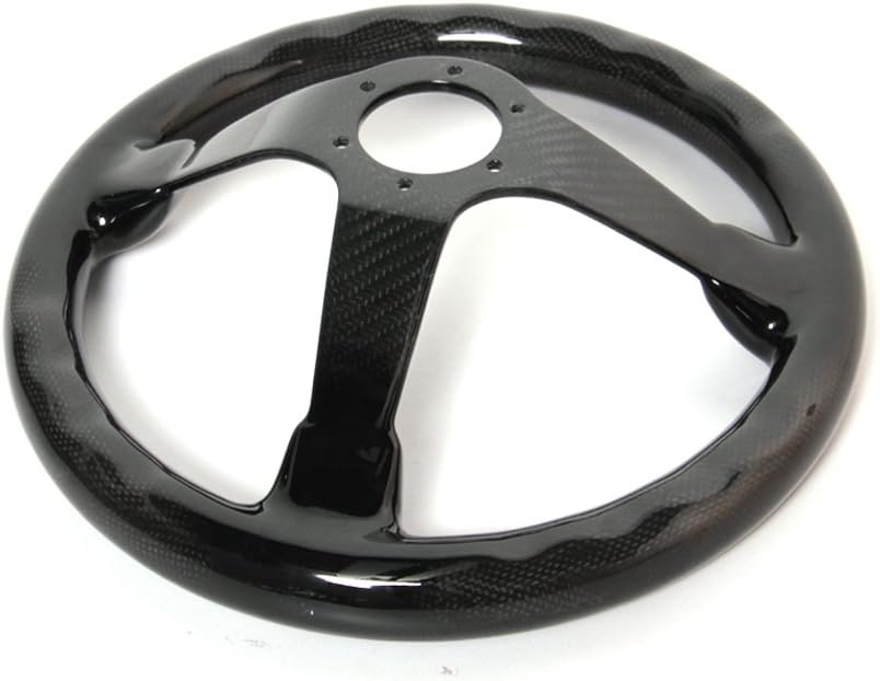 Carbon Fiber Racing Quick Release Steering Wheel 14'' inch 350mm Diameter 6 Bolts