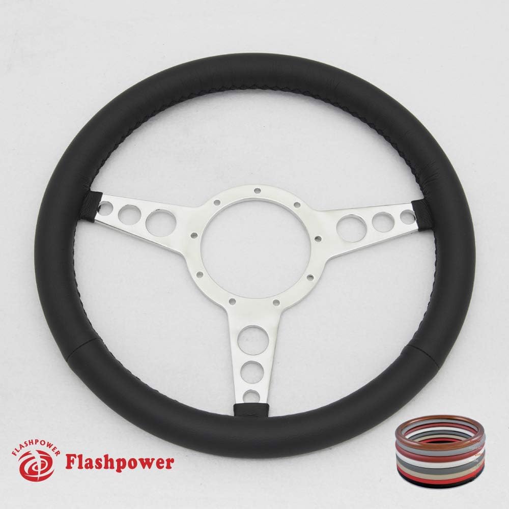 14' Classic Steering Wheel Black Chevy GMC Impala GTO W/Horn