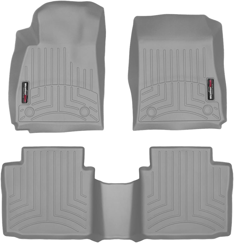 WeatherTech Custom Fit FloorLiners for Chevrolet Impala - 1st & 2nd Row (46534-1-2), Grey