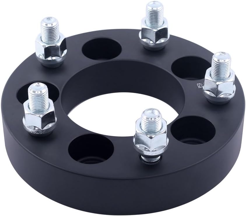 4PC 5x5.5 to 5x5 Wheel Adapters 1.25 Inch with 14x1.5 Studs Compatible with Ram 1500 5 Lug 5x139.7 to 5x127 Rims for 2014-2018 R-A-M 1500
