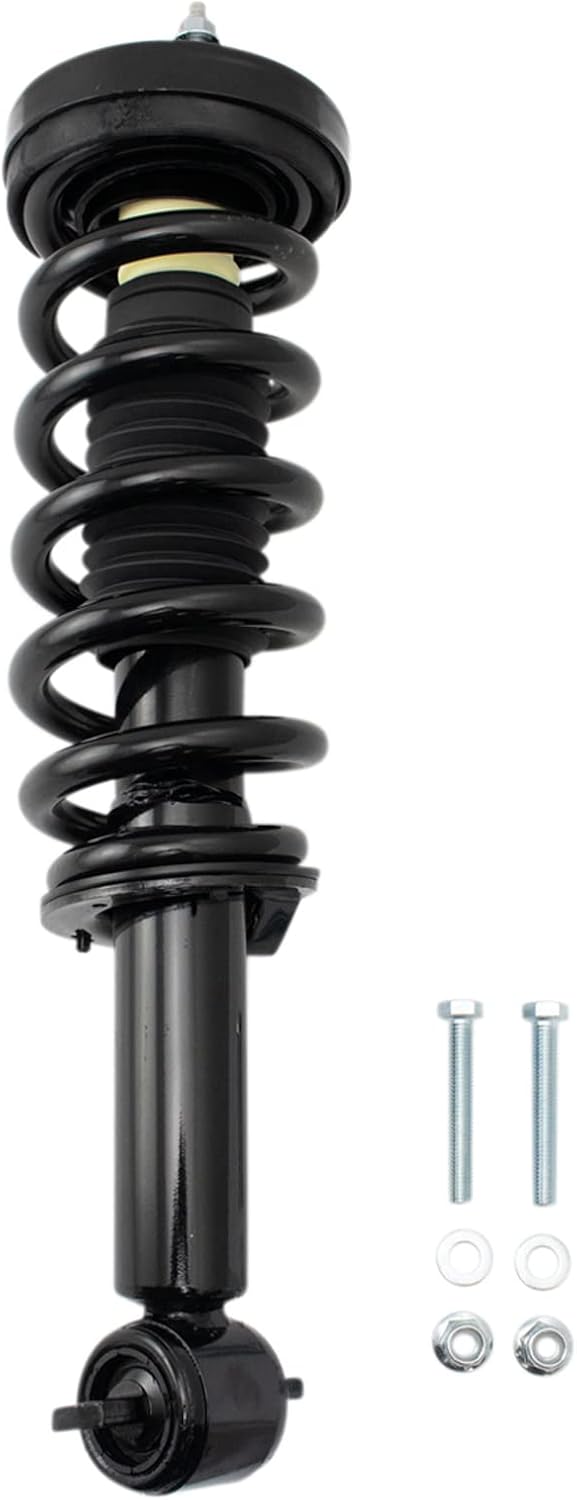 TRQ Front Suspension Kit Shock & Spring Strut Assembly Sway Bar Stabilizer Link Compatible with 2014-2017 Ford Expedition Lincoln Navigator