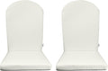 RSH Décor Set of 2 Sunbrella Foam Adirondack Chair Cushions | 48' x 20' x 2' | Water and Fade-Resistant | Outdoor Replacement Cushion for Patio Furniture | Made in USA (Canvas White)