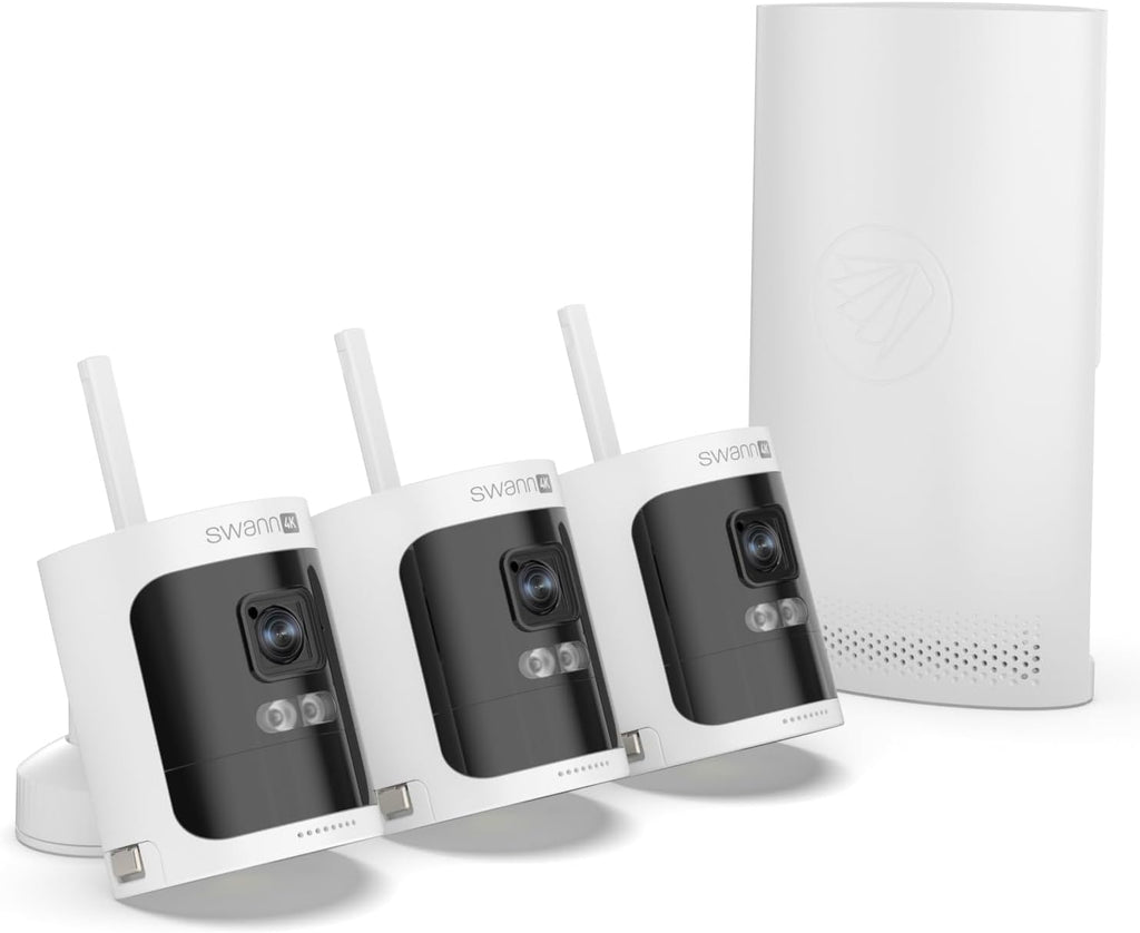 Swann AllSecure600™ 3 Camera 8 Channel 2K Wire-Free HD Wireless NVR Security System