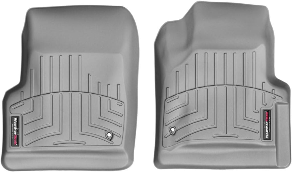 WeatherTech Custom Fit FloorLiners for Jeep Wrangler Unlimited 2-Door, Wrangler 2-Door, 1st Row (460421), Grey