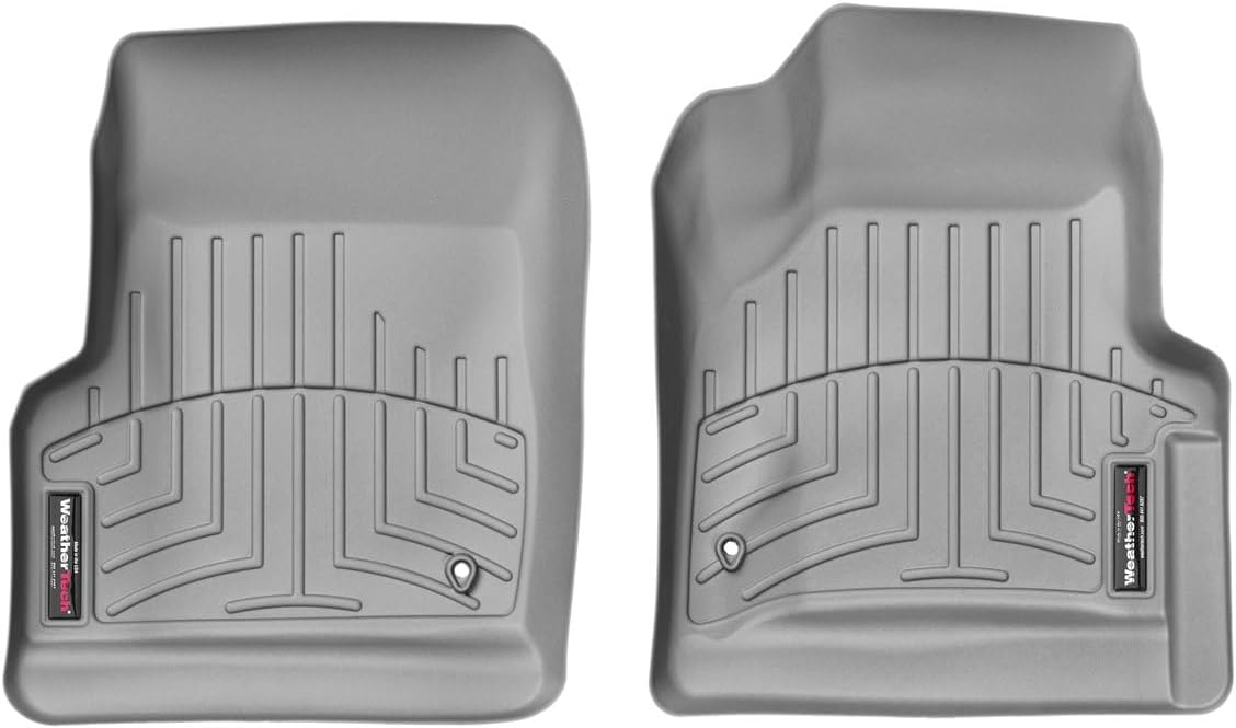 WeatherTech Custom Fit FloorLiners for Jeep Wrangler Unlimited 2-Door, Wrangler 2-Door, 1st Row (460421), Grey