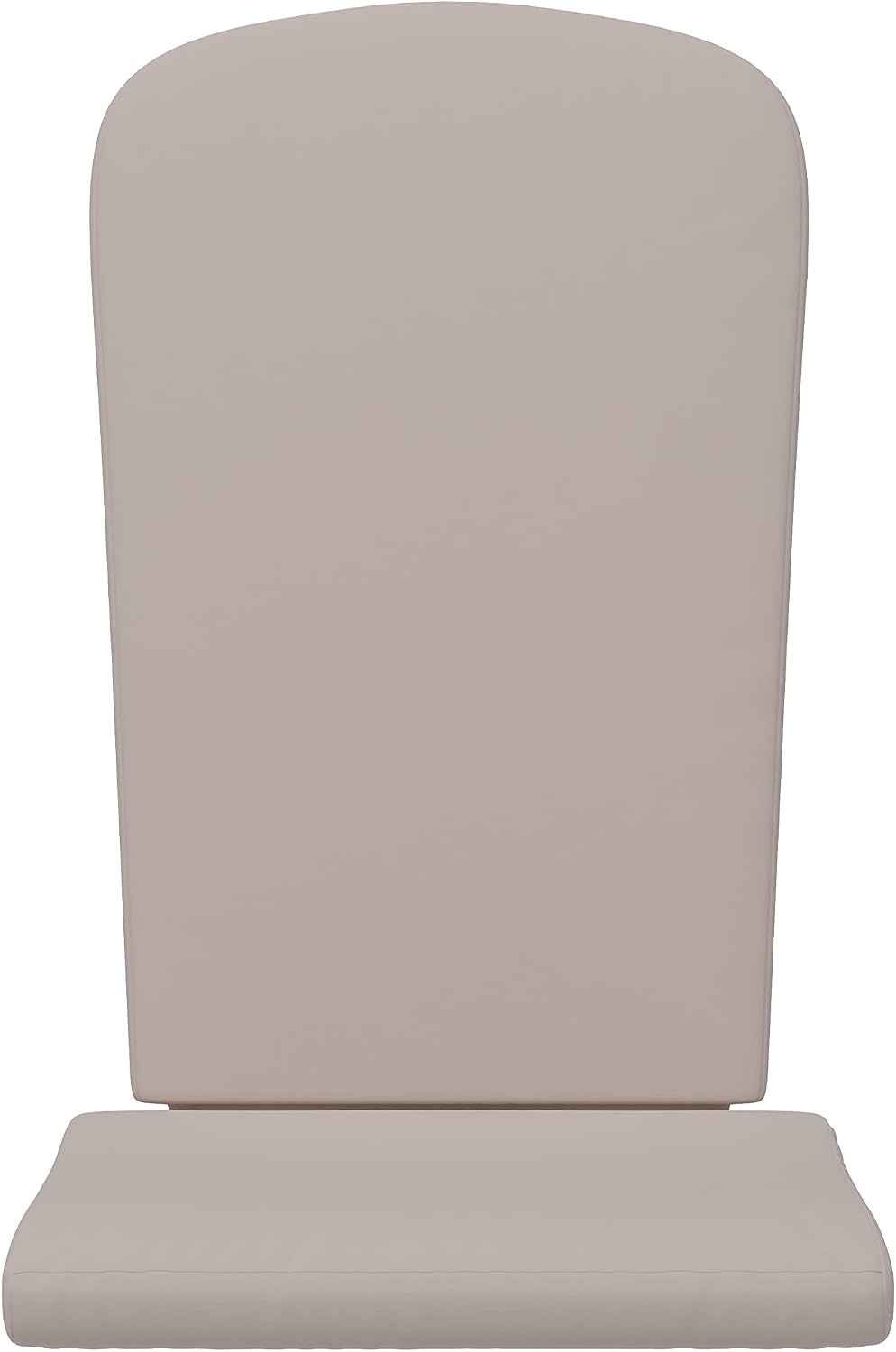 Flash Furniture Charlestown Set of 2 Adirondack Chair Cushions - Cream Fabric Cushions - 2' Thick Padding - Indoor/Outdoor - Patio Chair Replacement Cushions