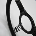 15.5'' 5-String Billet Banjo Full Wrap 9 Bolts Steering Wheel with 2'' Dish and Horn Button (Black)