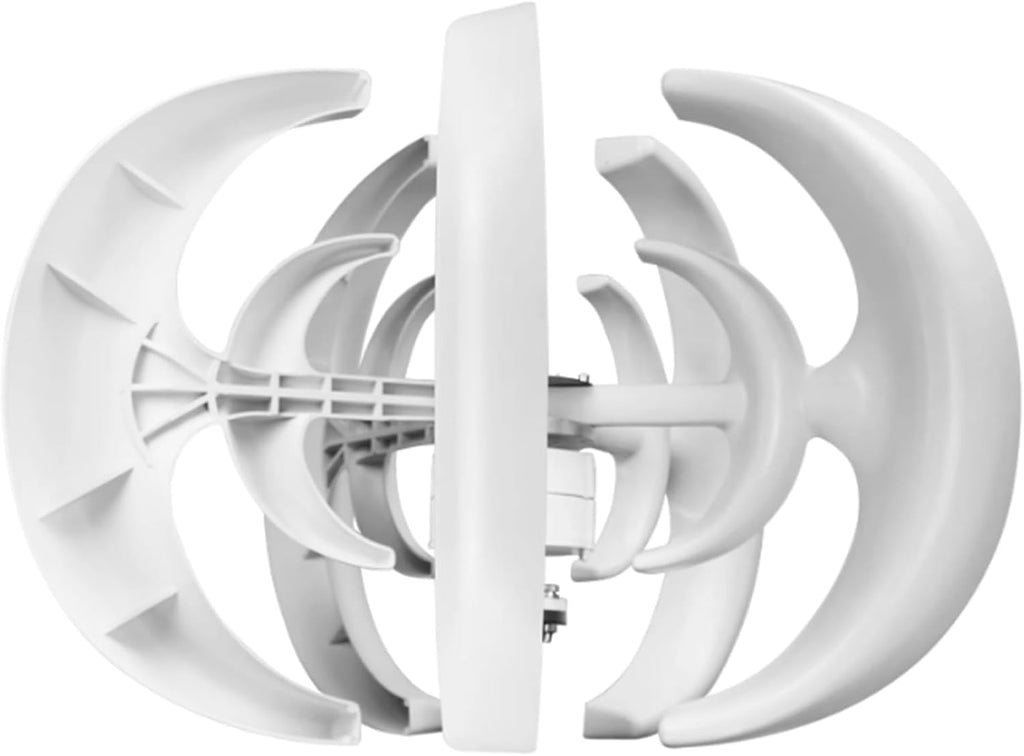 1000W Wind Turbines Generator Set, Turbine Wind Power 12V 24V 48V with Wind Controller Start Speed for Outdoor Street Lights (White)