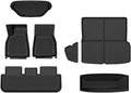 7PCS Cargo Liners Fit Tesla Model S 2021 2022 2023 2024 All Weather Protection TPE Floor Liners Front Rear Full Set Cargo Liner Black, alfombras para carro