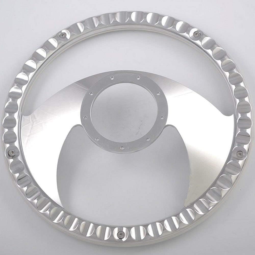 14'' Billet Hawk Wing Half Wrap 9 Bolts Steering Wheel with 2'' Dish and Horn Button (Light Grey)