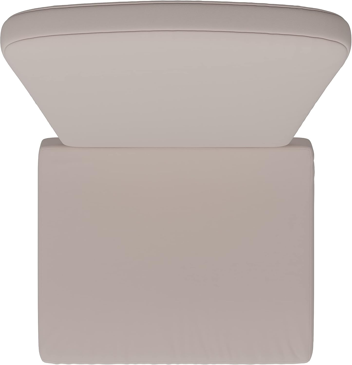 Flash Furniture Charlestown Set of 2 Adirondack Chair Cushions - Cream Fabric Cushions - 2' Thick Padding - Indoor/Outdoor - Patio Chair Replacement Cushions