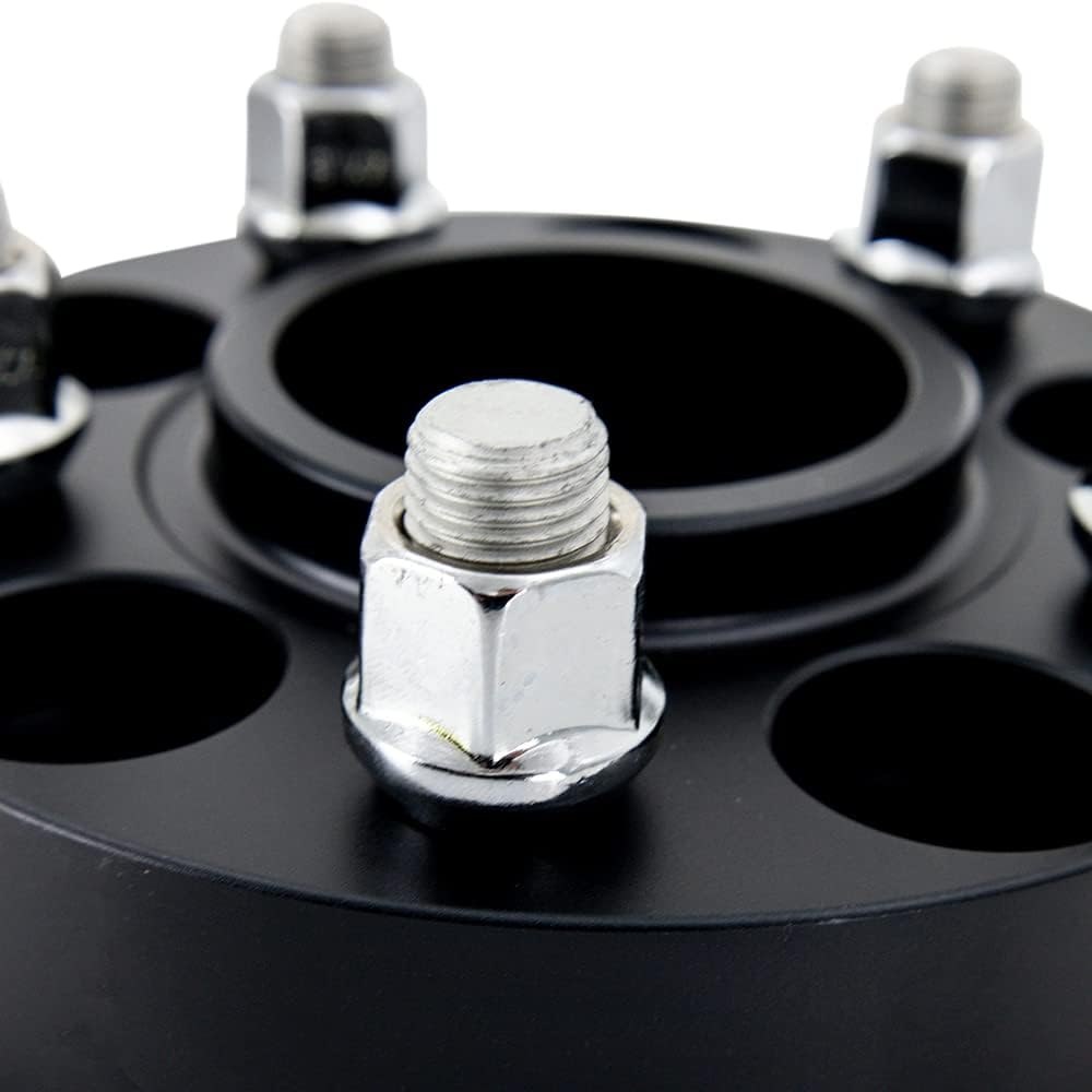 Mishimoto Wheel Spacers, 5x120, 67.1 Center Bore, M14x1.25, 15mm Thick, Black