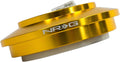 NRG Innovations Racing Style Steering Wheel Short Hub, Lockable Aluminum Steering Shaft, 6x70mm Bolt Pattern Quick Release Adapter Unit, Compatible For 85-05 Toyota/Lexus, Chrome Gold, NRG-SRK-121H-CG