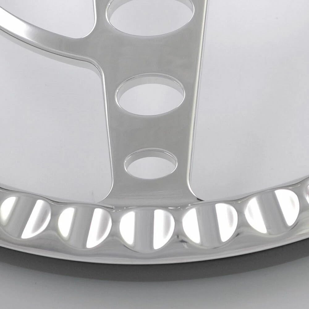 14'' Billet Half Wrap 9 Bolts Steering Wheel with 2'' Dish and Horn Button (Tan)