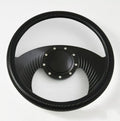 14'' Billet Half Wrap 9 Bolts Steering Wheel with 2'' Dish and Horn Button(Carbon Vinyl)